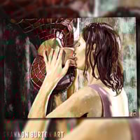 Image 4 of Upside Down Kiss | Peter Parker MJ Tobey Maguire Spider-Man Painting