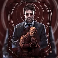 Image 1 of Man Without Fear | Daredevil Painting