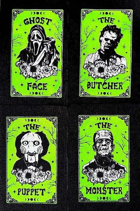 Image of *SETS* GREEN GLOW TAROT PATCH (4,8,12)