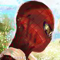 Image 2 of Peter Parker & Gwen Stacy | The Amazing Spider-Man Andrew Garfield Painting