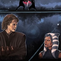 Image 3 of Snips & SkyGuy | Ahsoka Tano Anakin Skywalker Painting