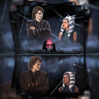 Image 1 of Snips & SkyGuy | Ahsoka Tano Anakin Skywalker Painting