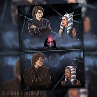 Image 4 of Snips & SkyGuy | Ahsoka Tano Anakin Skywalker Painting