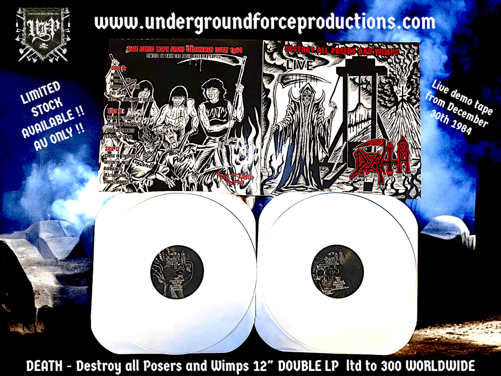 DEATH - Destroy All Posers And Wimps (12" DOUBLE LP)