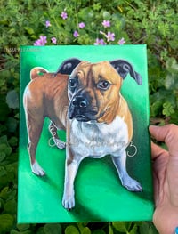 Image 3 of Custom pet painting 100%handmade- various sizes