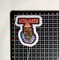 Image 2 of Acid Bath Gacy Skull Matte Vinyl Sticker 