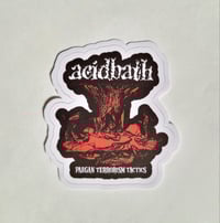 Image 1 of Acid Bath Paegan Terrorism Tactics Matte Vinyl Sticker