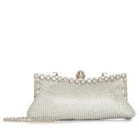 Silver Design Evening Purse Clutch