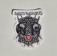 Image 1 of Amon Amarth Skulls Matte Vinyl Sticker