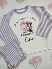 Image 1 of Minnie 2nd Birthday pjs 