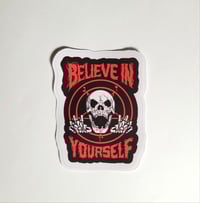 Image 1 of Satanic Believe In Yourself Matte Vinyl Sticker