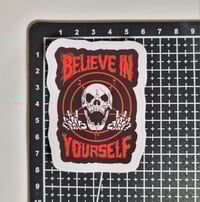Image 2 of Satanic Believe In Yourself Matte Vinyl Sticker