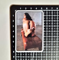 Image 2 of Gorgeous Booty On A Bench Matte Vinyl Sticker