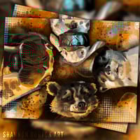 Image 1 of Rocket, Lylla, Teefs, & Floor | Guardians of the Galaxy Vol. 3 Painting