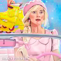 Image 3 of Barbie & Ken Movie Poster Painting