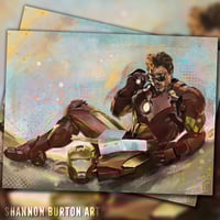 Image 1 of Iron Man Tony Stark Portrait | Iron Man 2 Painting