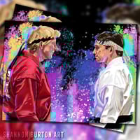 Image 1 of Johnny Lawrence & Daniel LaRusso | Cobra Kai Painting