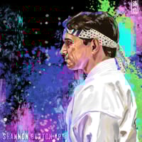 Image 3 of Johnny Lawrence & Daniel LaRusso | Cobra Kai Painting