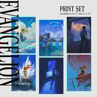 Image 2 of Evangelion Charm and Print Set