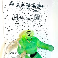 Image 2 of Gravel Man Green with Rope (white pouch)