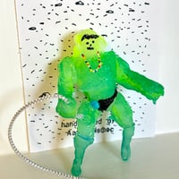 Image 3 of Gravel Man Green with Rope (blue pouch)