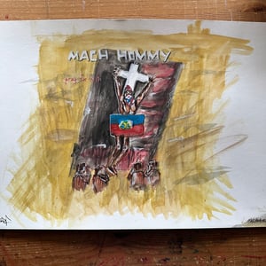 MACHAVELI 777 DAY THEORY 12x18" ORIGINAL ILLUSTRATION