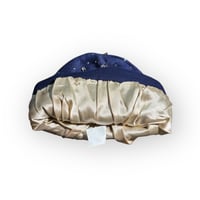 Image 3 of KV BEANIE (Silver chain) Navy Blue 