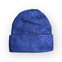 Image 2 of KV BEANIE (Silver chain) Navy Blue 