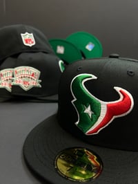 Image 1 of New Era 59Fifty Black Red Green Cinco Pack