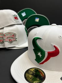 Image 1 of New Era 59Fifty White Red Green Cinco Pack