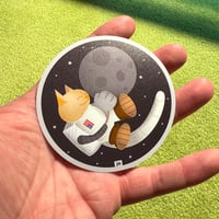 Image 2 of "Space Cat" Sticker