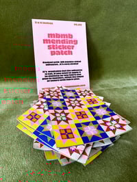 Image 3 of Star Quilt-Woven Mending Sticker Patch