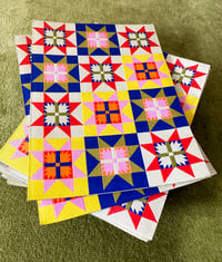 Image 1 of Star Quilt-Woven Mending Sticker Patch