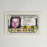 Image 1 of Mayor Rob Ford Return To The City Council Chambers Glossy Finish Vinyl Sticker