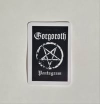 Image 1 of Gorgoroth Pentagram Matte Vinyl Sticker