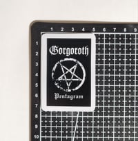Image 2 of Gorgoroth Pentagram Matte Vinyl Sticker