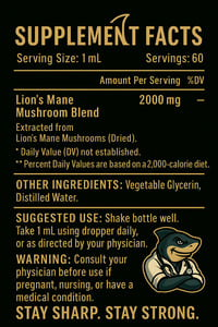 Image 2 of Vitashark Lions Mane Tincture 