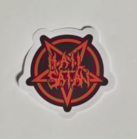 Image 1 of Hail Satan Pentagram Matte Vinyl Sticker