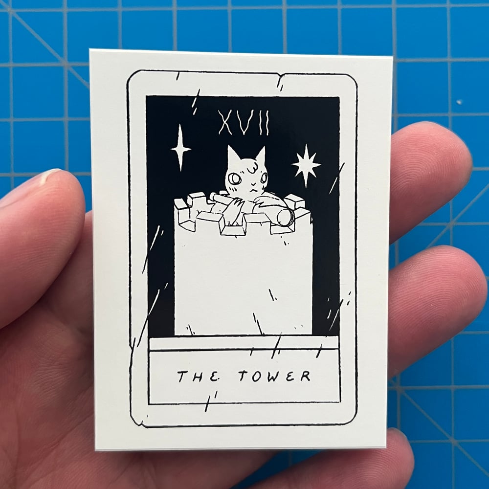 Image of B&W Tarot Sticker Set