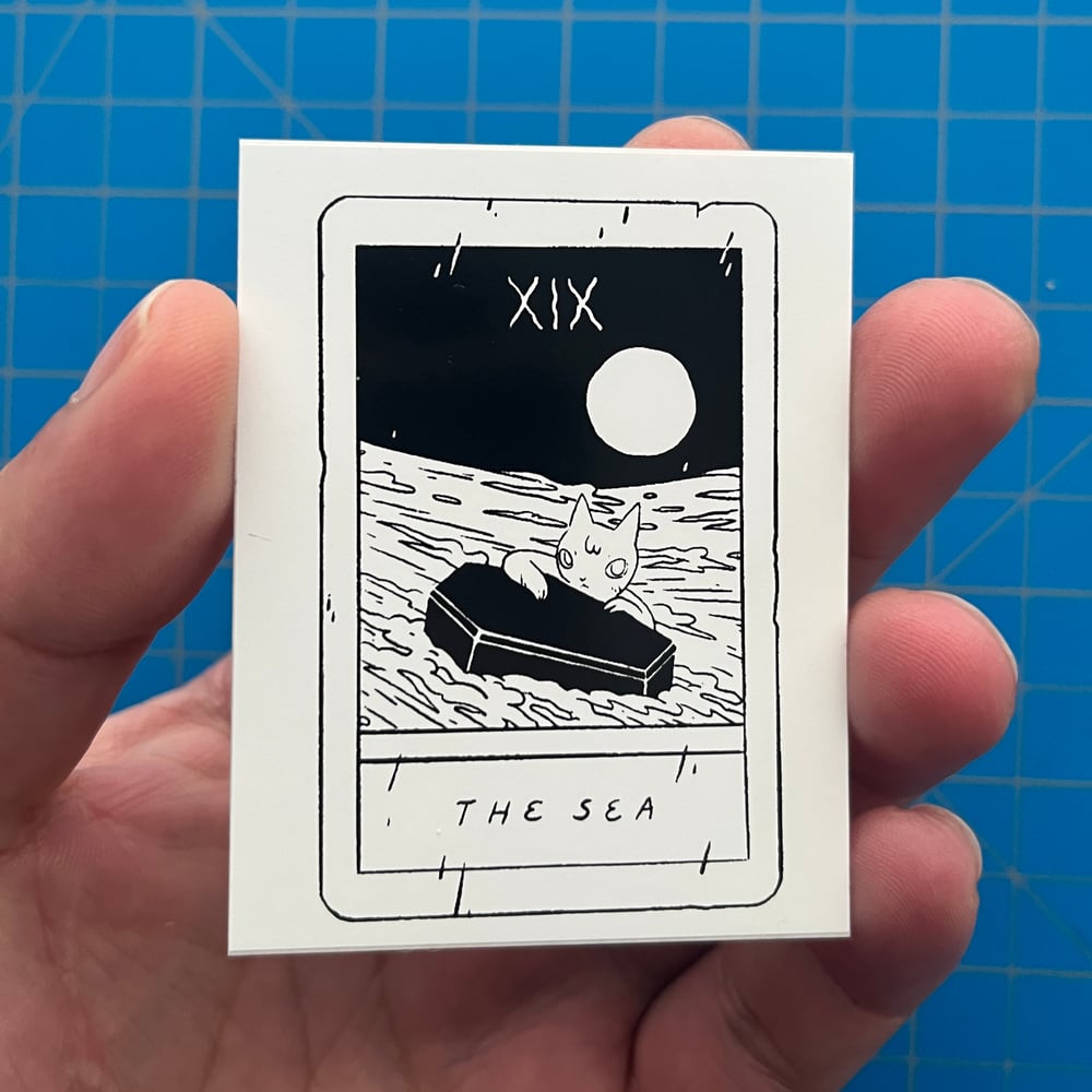 Image of B&W Tarot Sticker Set