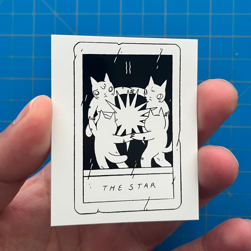 Image of B&W Tarot Sticker Set