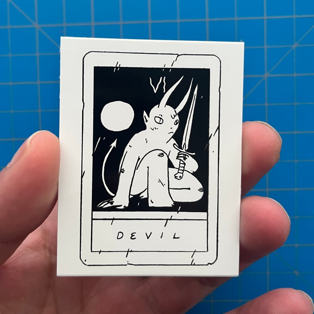 Image of B&W Tarot Sticker Set