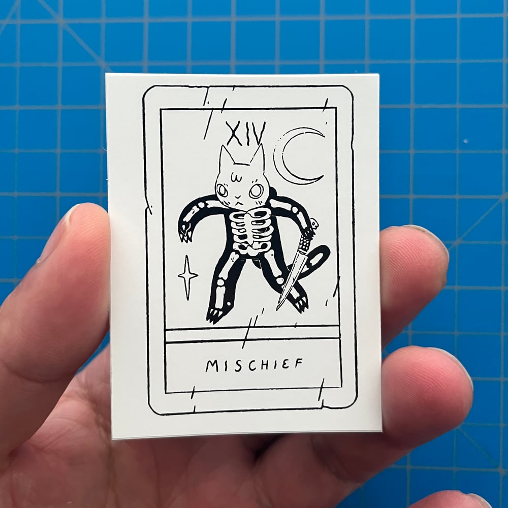 Image of B&W Tarot Sticker Set