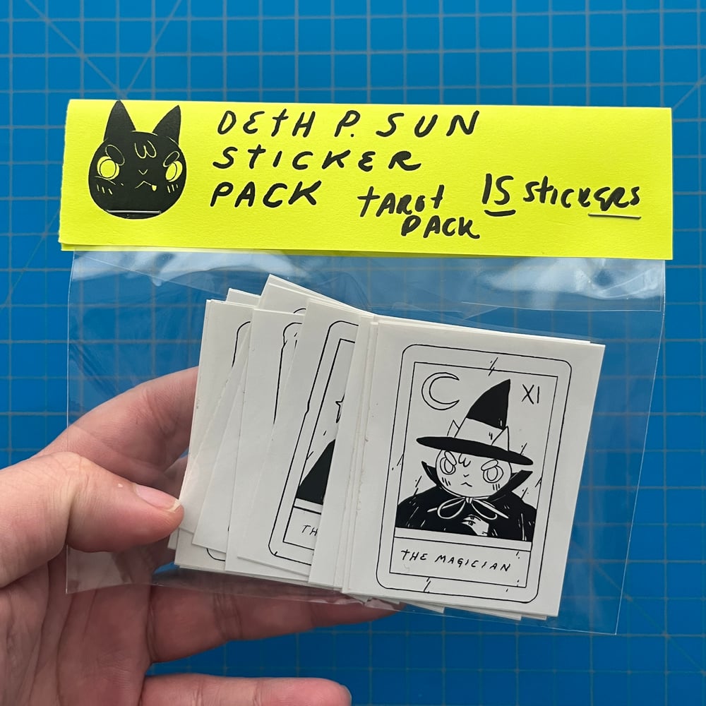 Image of B&W Tarot Sticker Set
