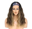  Glueless Blond Highlights Wavy Headband Wig,