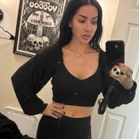crop top peasant top