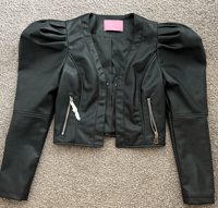 Image 2 of azalea wang extreme shoulder leather jacket 