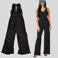 BEBE button down jumpsuit, so flattering