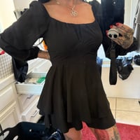 Image 1 of long sleeve flowy romper