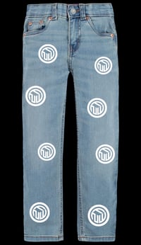 Image 2 of Fcknxtwk light wash jeans